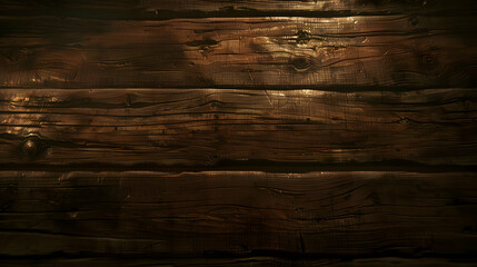 A close-up view of a textured wooden surface with a warm, rustic appearance.