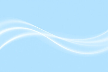 abstract piece light blue background curved wavy shape white lines
