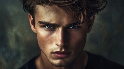 Obraz premium Photo image of handsome cool nice young man 