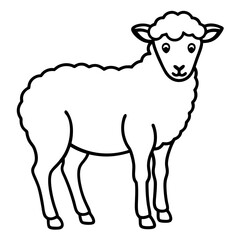 Minimalist Sheep Sketch
