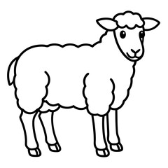 Minimalist Sheep Sketch