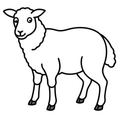 Minimalist Sheep Sketch