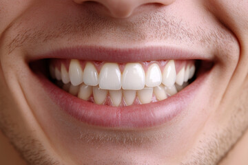 Man laughing heartily, toothless grin. Bright park backdrop, sunny day.