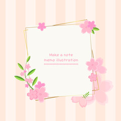 Background illustration. Flower illustration. Pretty cherry blossom illustration design on a warm spring day. Vector illustration design