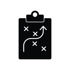 Icon Tactic Strategy football icon vector design template