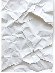 Obraz premium Crumpled White Paper Texture Background Image
