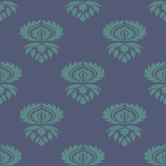 Classic Traditional Textile Art for Elegant Satin, Silk, Cotton. Luxury Historical Elegant Fabric
