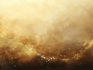 Obraz premium Abstract golden texture with soft gradients, shimmering dots, and luminous effects for a luxurious and elegant background design