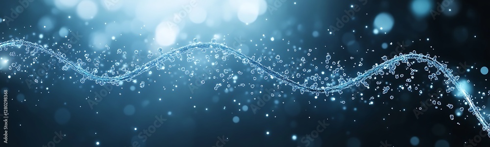 Aufkleber image of nanotechnology research focused on dna molecule interactions, showcasing cutting-edge scien