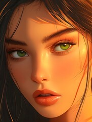 Model eye makeup flickering under natural light