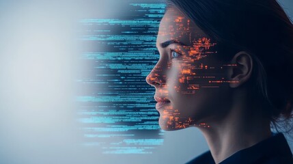 Analyzing digital identity technology virtual environment profile view data visualization