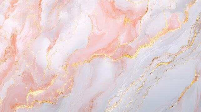 digital paper design, white and light pink marble with touches of light gray and thin gold strands running through it. Abstract marble background.