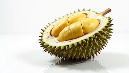 durian on white background