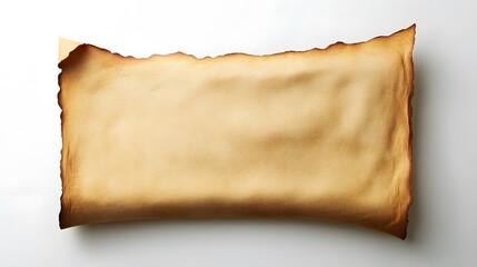 Aged Parchment Paper With Burned Edges