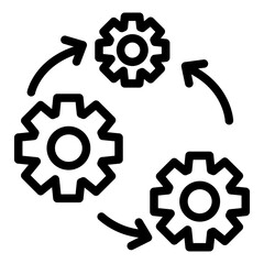 process icon element design