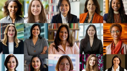 An inspiring montage showcases women from diverse cultures and professions, united in their dedication to empowerment and leadership, celebrating International Women's Day