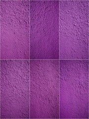 Fototapeta premium A purple wall with a pattern of purple squares. The wall is made of a material that is purple in color