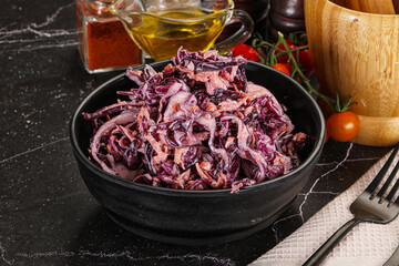 Coleslaw salad with cabbage and carrot