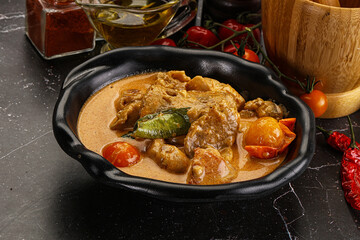 Thai Tom yum soup with chicken