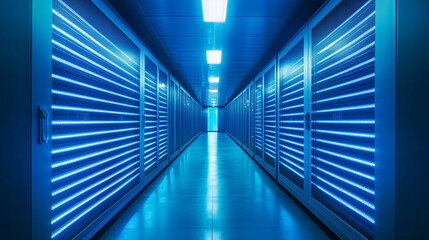 Obraz premium abstract blue tunnel