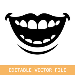 funny cartoon mouth vector, cartoon illustration