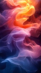 Obraz premium Colorful abstract smoke forming intricate shapes and patterns