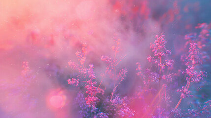 Mystical Lavender Mist with Floral Elements