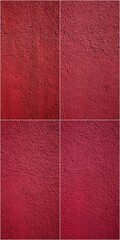 Fototapeta premium A red carpet with four different shades of red. The carpet is made of a material that is soft and plush. The shades of red are different, but they all have a similar texture and feel