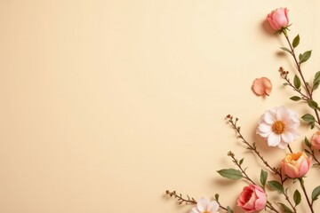 Beautiful floral arrangement of roses and other assorted flowers