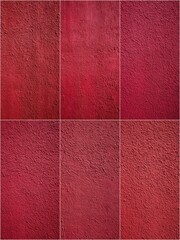 Fototapeta premium A close up of a red carpet with a red background. The carpet is made up of six different shades of red