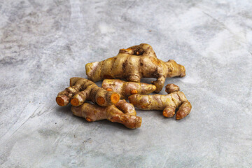 Fresh young Tumeric root heap
