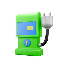 a 3D rendered illustration of car charger