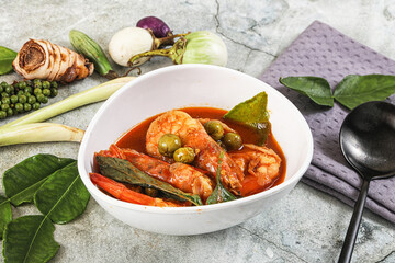 Thai Panang curry witn prawn