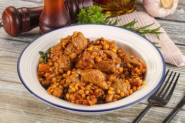 Rasted chicken meat with ptitim