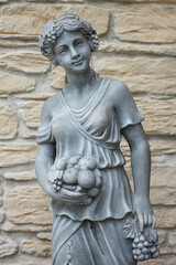 Architecture, statue, Greece, Goddess, Beauty, History, Antiquity, amphora, fruit