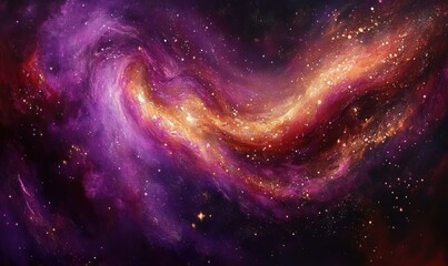Fototapeta premium Cosmic Nebula Art