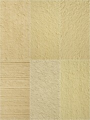 Fototapeta premium The image is a collage of different textures and colors, with a focus on the color yellow. The various textures and colors create a sense of depth and dimension, making the image visually interesting