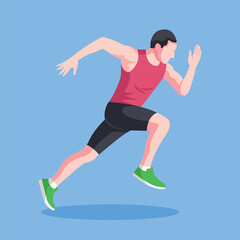 athletics sport vector art design