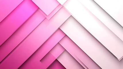 Obraz premium Abstract Pink and White Geometric Design