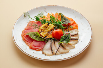 plate of assorted butter fish