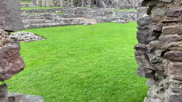 Majestic ancient ruins of Tintern Abbey