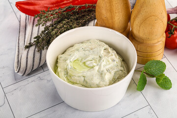 Greek feta dip with oil