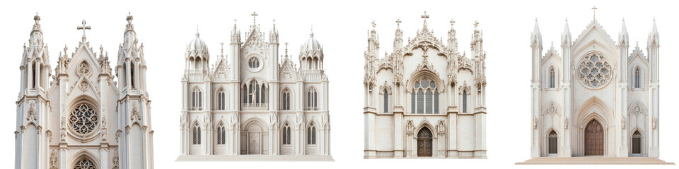 Fototapeta premium Majestic Gothic Cathedrals Showcasing the Exquisite Craftsmanship and Architectural Grandeur of Historic Landmarks These Structures Embody the Spiritual and Cultural Heritage of Centuries Past