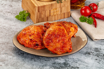 Baked marinated crispy chicken tighs