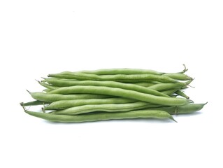 fresh beans isolated on white background, Vegetarian cuisine, Organic farm plant 
