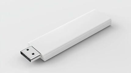 White HDMI Adapter Mockup: Sleek and Modern Design for Digital Connectivity