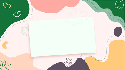 hand drawn abstract background illustration for presentation template