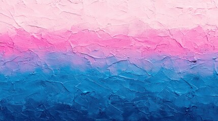 Fototapeta premium A vibrant ombre design on a painted wall, transitioning from blue to pink.