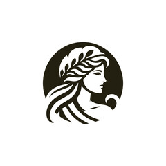 Athena Goddess Logo