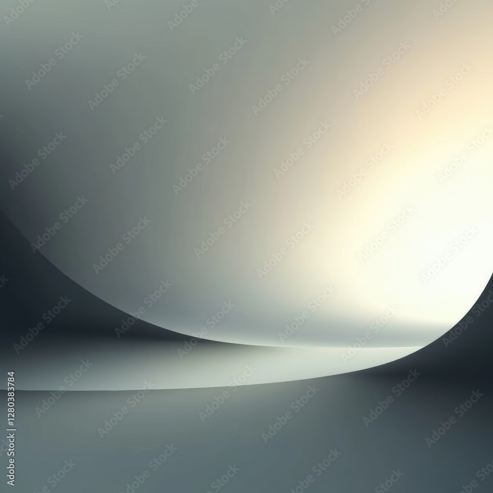 Poster Modern minimalist background with soft gradients offering ample space for text placement. Generative AI